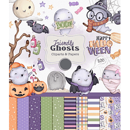 Imágenes﻿ Fantasmas Halloween Png, Images Watercolor Friendly Ghosts Halloween Png Clipart 300 dpi