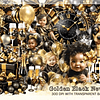 Imágenes Ano Novo Dourado e Negro 2024 Png, Images Golden and Black New Year Png Clipart 300 dpi 