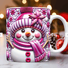 30 Diseños Plantillas Tazas Muñeco de Nieve Navidad 3D Christmas Snowman + Png  