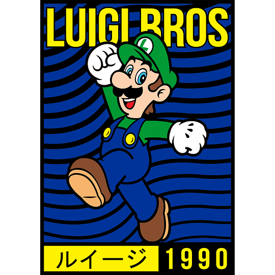 Vector Diseños Plantillas Luigi, Mario y Yoshi Editable 