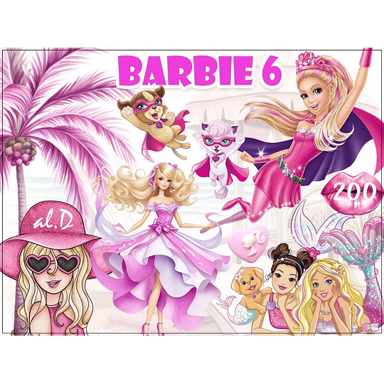 Imágenes Barbie 4.0 Png 300 dpi Clipart Fondo Transparente