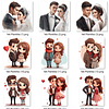 Imágenes pareja la novia y el novio Png 300 dpi Clipart Fondo Transparente