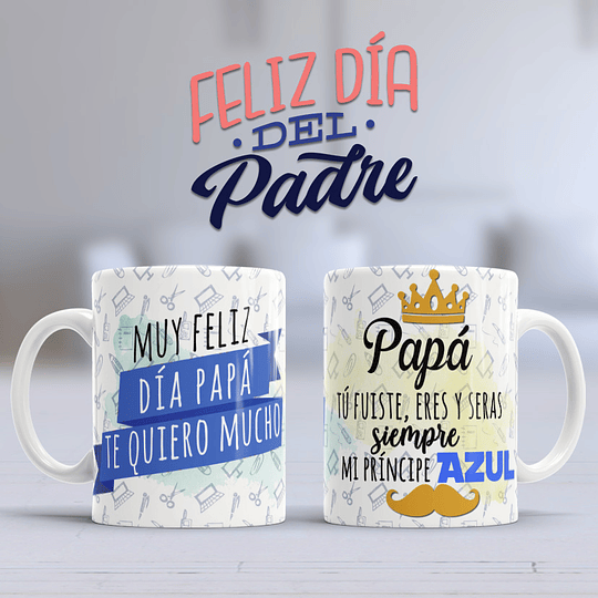30 Diseños Plantillas Taza Dia del Padre Papá Editable + Jpg 