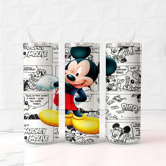 66 Diseños Plantillas Tumbler Mickey Mouse 20oz Alta Resolución Jpg