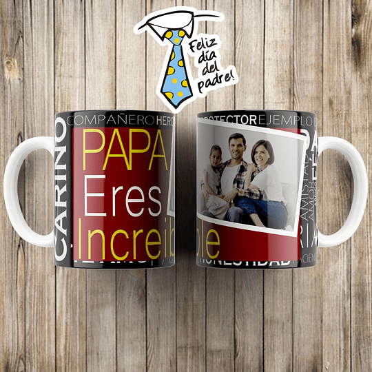 10 Diseños Plantillas Tazas Dia del Padre Papá en Jpg