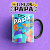 10 Diseños Plantillas Tazas Dia del Padre Papá Editable + Png 