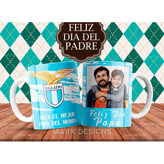 35 Diseños Plantillas Tazas Dia del Padre Papá Fútebol Europeo Editable + Png