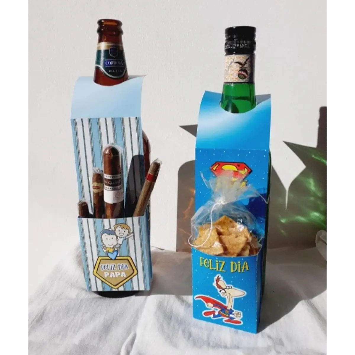 Diseños Plantillas Cajas Detalles Dia del Padre Papá Editab