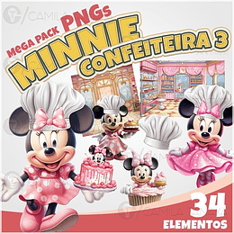 Imágenes Minnie Confitería, Pastel, Dulces Png 300 dpi Clipart Fondo Transparente