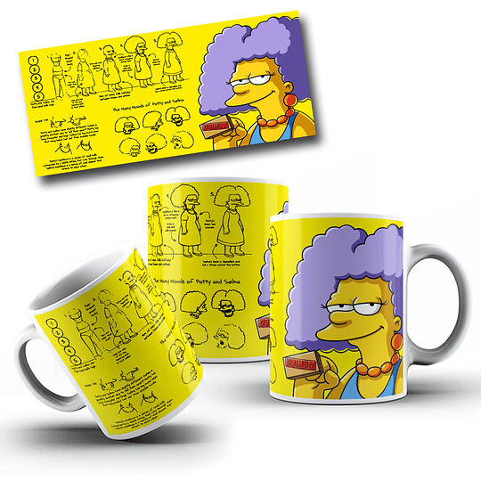 22 Diseños Plantillas Tazas Simpson Archivos Jpg