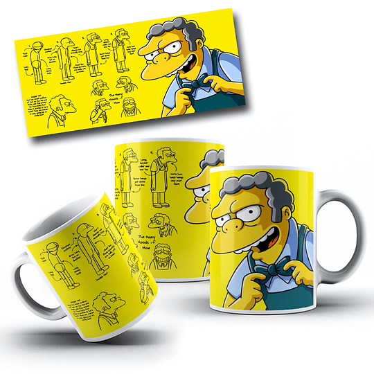 22 Diseños Plantillas Tazas Simpson Archivos Jpg