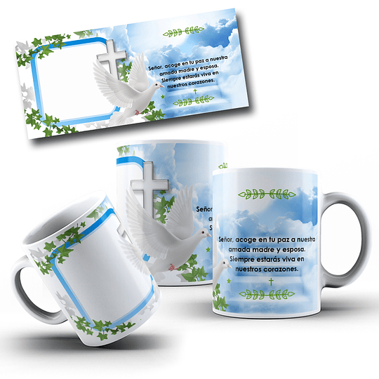 12 Diseños Plantillas Tazas Misas Honras Archivos Jpg y Editables Photoshop