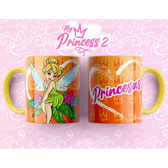 10 Diseños Plantillas Tazas Princesas Disney 2