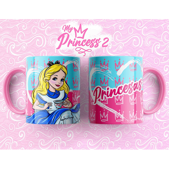 10 Diseños Plantillas Tazas Princesas Disney 2