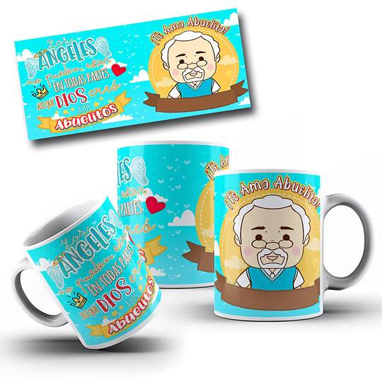 20 Diseños Plantillas Tazas Abuelitos Archivos Png