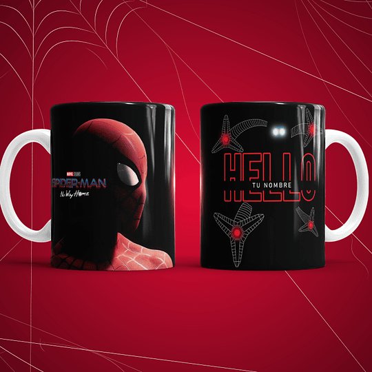 10 Diseños Plantillas Tazas Spider Man Archivos Png y Editables Photoshop