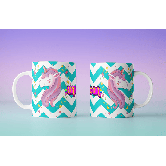 30 Diseños Plantillas Tazas Unicornio Archivos Png