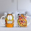 6 Diseños Plantillas Tazas Garfield Archivos Png y Editables Photoshop