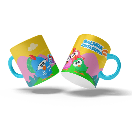 14 Diseños Plantillas Tazas Gallinita Pintadita Archivos Png y Editables CorelDraw