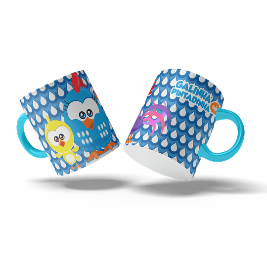 14 Diseños Plantillas Tazas Gallinita Pintadita Archivos Png y Editables CorelDraw