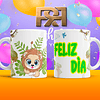 9 Diseños Plantillas Tazas Feliz Día Archivos Png y Editables Photoshop