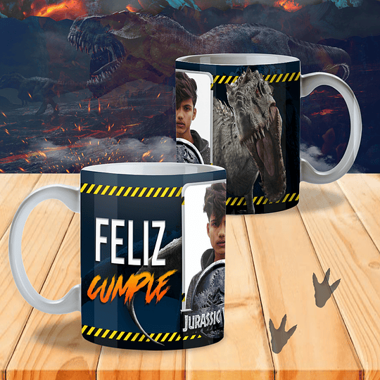 12 Diseños Plantillas Tazas Jurassic Park Archivos Png y Editables Photoshop