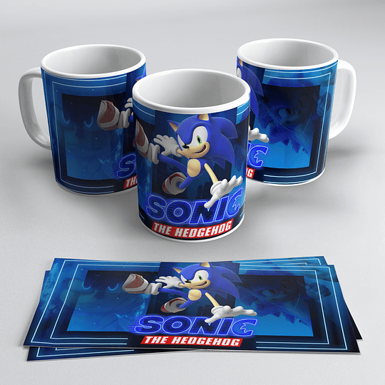 10 Diseños Plantillas Tazas Sonic 2 Archivos Png y Editables Photoshop