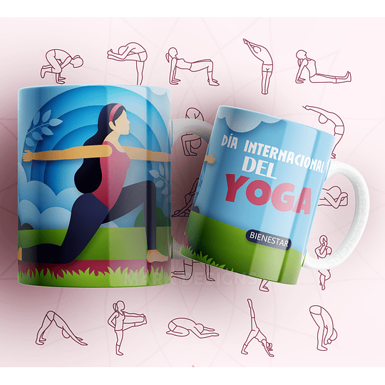 10 Diseños Plantillas Tazas Yoga Archivos Png y Editables Photoshop