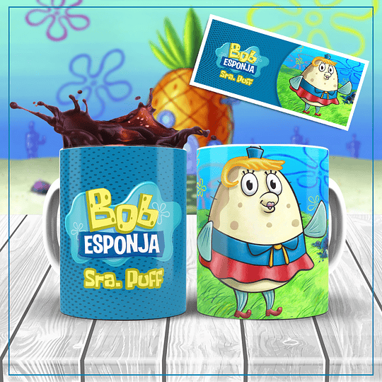 10 Diseños Plantillas Tazas Bob Esponja Archivos Png y Editables Photoshop