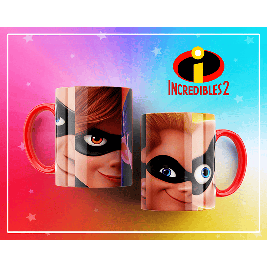 10 Diseños Plantillas Tazas Los Increibles Archivos Png y Editables Photoshop