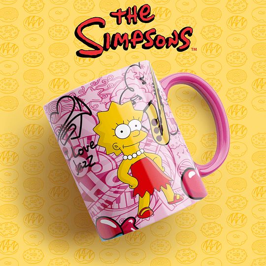 11 Diseños Plantillas Tazas Simpsons Archivos Png y Editables Photoshop