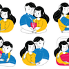 Imágenes Enamorado Pareja Día de San Valentín 4 Png 300 dpi Clipart Fondo Transparente