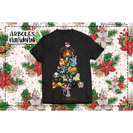 23 Diseños Plantillas Poleras Árboles Navidad Camisa Editables Photoshop + Png