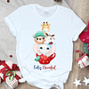 12 Diseños Plantillas Poleras Navidad Camisa Archivos Png