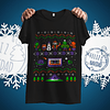 30 Diseños Plantillas Poleras Navideñas Navidad 2 Camisa Editables Eps Archivos Png y Pdf