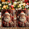 20 Diseños Plantillas Tazas Papa Noel 3D Inflado Navidad Archivos Png