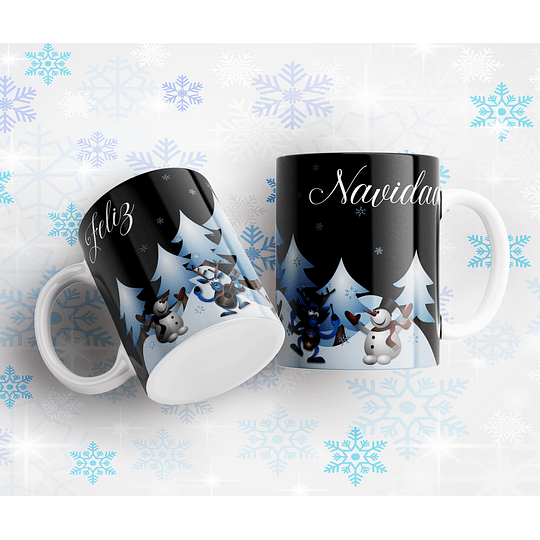 6 Diseños Plantillas Tazas Navidad Archivos Png