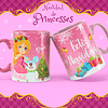 7 Diseños Plantillas Tazas Princesas Navidad Archivos Png y Editables Photoshop