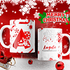 26 Diseños Plantillas Tazas Abecdario Rojas Navidad Editables Photoshop