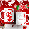 26 Diseños Plantillas Tazas Abecdario Rojas Navidad Editables Photoshop