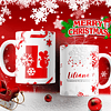 26 Diseños Plantillas Tazas Abecdario Rojas Navidad Editables Photoshop