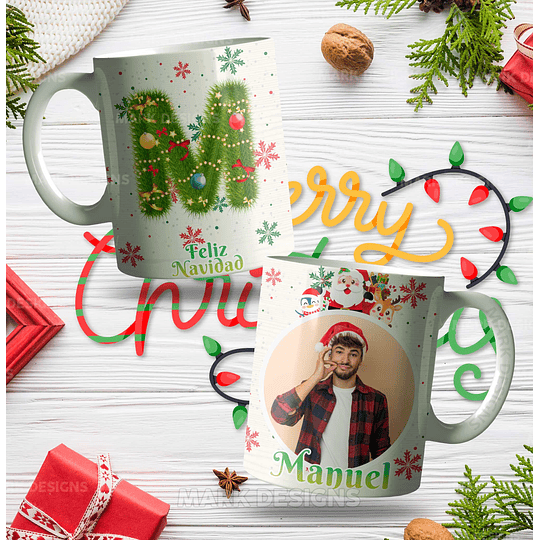 26 Diseños Plantillas Tazas Abecedario Navidad com Fotos Archivos Png y Editables Photoshop