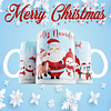 14 Diseños Plantillas Tazas Navidad Archivos Png