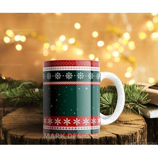 12 Diseños Plantillas Tazas Feliz Navidad Editables Photoshop