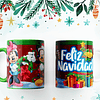 8 Diseños Plantillas Tazas Mickey Feliz Navidad Archivos Png y Editables Photoshop