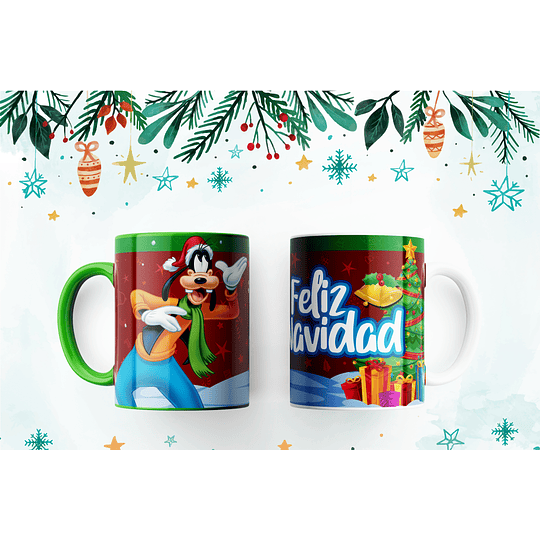 8 Diseños Plantillas Tazas Mickey Feliz Navidad Archivos Png y Editables Photoshop