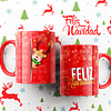 6 Diseños Plantillas Tazas Feliz Navidad Archivos Png