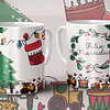 9 Diseños Plantillas Tazas Navidad Navideñas Archivos Png