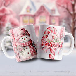 12 Diseños Plantillas Tazas Navideñas Navidad Archivos Png y Editables Photoshop