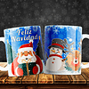 12 Diseños Plantillas Tazas Navidad Archivos Png y Editables Photoshop